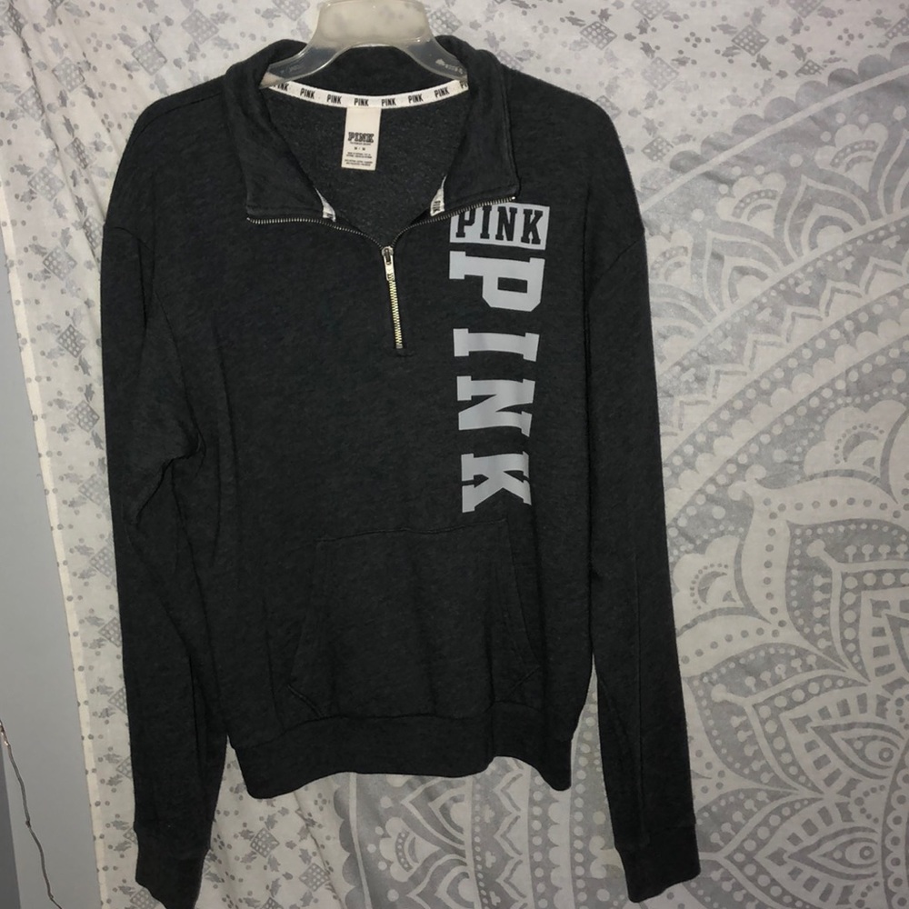 PINK quarter zip sweatshirt